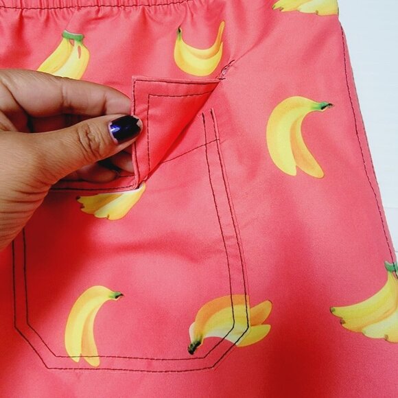 ⭐Mens Swimming Trunks Shorts Sz  M Vacancy Co. Australia Quick Dry lining Orange - Picture 4 of 8